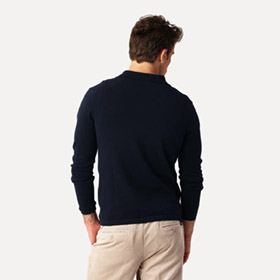 Cotton Half Zip Navy LESS WORRIES - bild 2