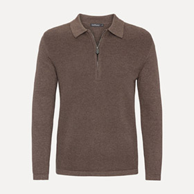 Cotton Half Zip Nougat LESS WORRIES - bild 3