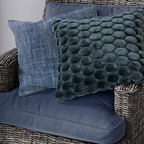 Cushion Cover Braided Denim - bild 2