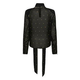 Dorthie P Blouse Khaki Dot Black GESTUZ - bild 3