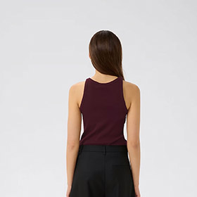 Drew Rhinestone Logo Tank Aronia GESTUZ - bild 5