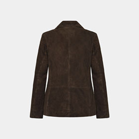 Elana Goat Suede Blazer Dk Brown RockandbBlue - bild 2