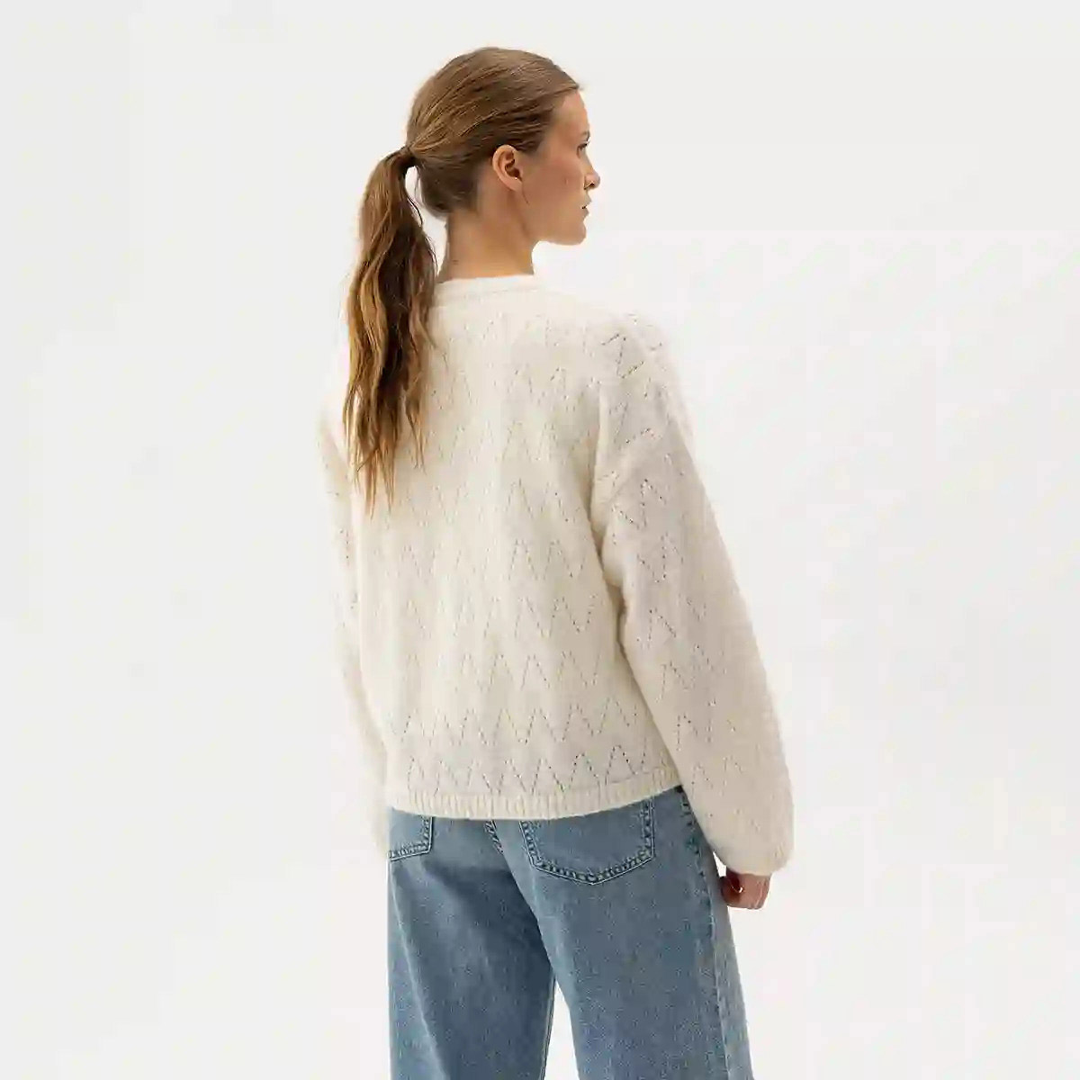 Elsy Cardigan Offwhite HOLEBROOK - bild 2