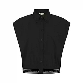 ESCalla Cropped Shirt Black - bild 3