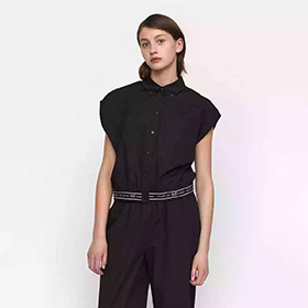 ESCalla Cropped Shirt Black - bild 1