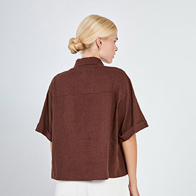 Esma short shirt Brown - bild 2