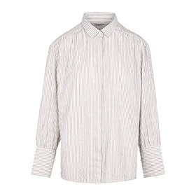 Fanaka Shirt Lgh Brown Stripe - bild 1