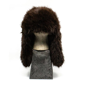 Faux Fur Hat Brown  7EAST - bild 1