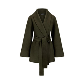 Federica Coat Dk Olive - bild 2
