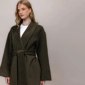 Federica Coat Dk Olive - bild 3