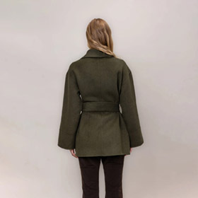 Federica Coat Dk Olive - bild 4