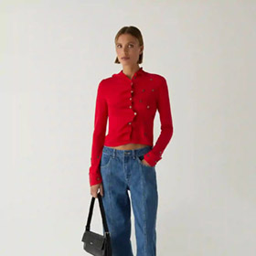 Fia Cardigan Red LAGAAM - bild 4