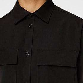 Finnigan Tech Drape Shirt Black J LINDEBERG - bild 4