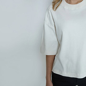 Fiola T-shirt Cloud Dancer PEPPER CORN - bild 3