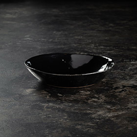 Flow Dinnerplate Bowl Glossy Black - bild 2