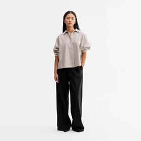 Gigi Oxford Shirt Lgh Brown AHLVAR GALLERY - bild 2