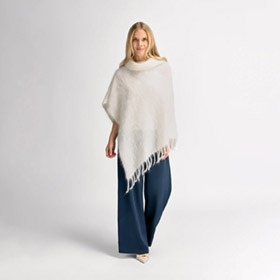 Hedy Tutrleneck Poncho Cream URBAN PIONEERS - bild 2