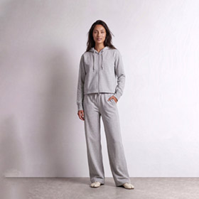 Hoddie Zip Nuka 9 Grey Melange  LEVETE ROOM - bild 4
