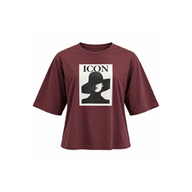 Icon Hat Tee Burgundy - bild 1