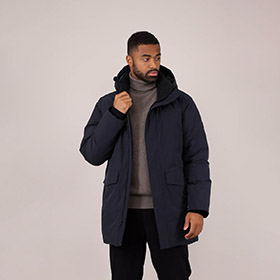 Jacka Winsor Down Parka Graphite Blue URBA PIONEERS - bild 2