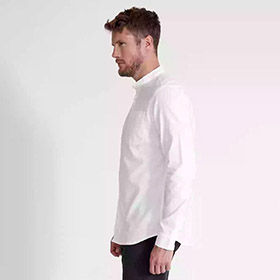 Jan Collarless Shirt White - bild 3