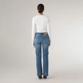 Jeans Kate LW Mid Blue SABURO - bild 3