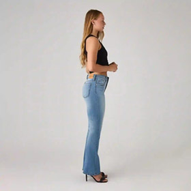 Jeans Mid Waist Bootcut Vintage SABURO - bild 2