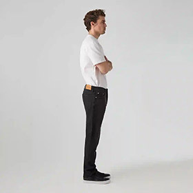 Jeans Slim Straight Rinsed Black SABURO - bild 2