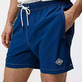 JL Banks Solid Swim Trunks Estate Blue - bild 2