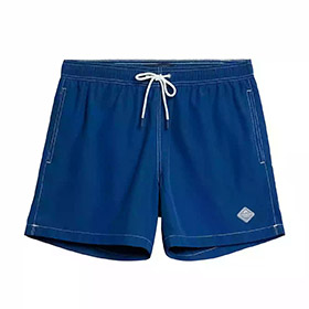 JL Banks Solid Swim Trunks Estate Blue - bild 1