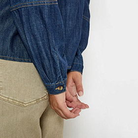 Kaia Denim Sirt Jacket PEPPER CORN - bild 4