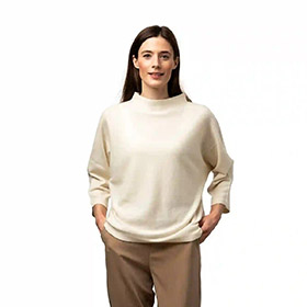 Kashmirtröja Julia Naturvit 8DESIGN - bild 2