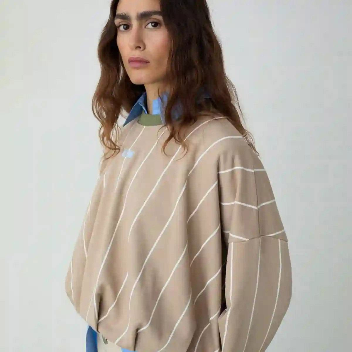 Kelly Striped Sweatshirt Beige LAAGAM - bild 2