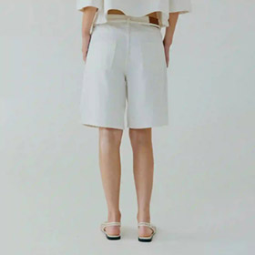 Kenzie Denim Shorts White NORR - bild 3