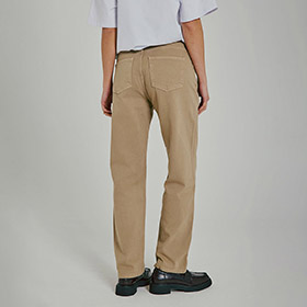 Kenzie relaxed belt jeans Dark Sand  Washed NORR - bild 2