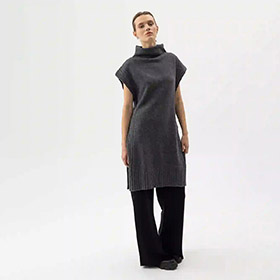 Kicki Long West Dark Grey Melange HOLEBROOK - bild 2