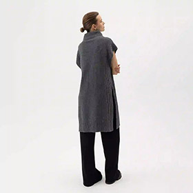 Kicki Long West Dark Grey Melange HOLEBROOK - bild 3