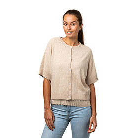 Kofta Karin Kort rm Sandsten 8DESIGN - bild 2