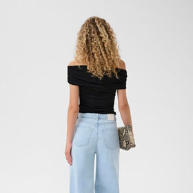 Laily Offshoulder Top Black GESTUZ - bild 3