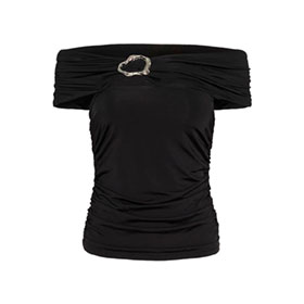 Laily Offshoulder Top Black GESTUZ - bild 4