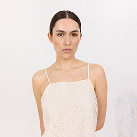 Lia Strap Klnning Offwhite LEVETE ROOM - bild 3