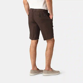 Linen Mixed Shorts Cocolate LESS WORRIES - bild 2