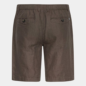 Linen Mixed Shorts Cocolate LESS WORRIES - bild 4
