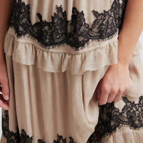 Lynda Maxi Dress Taupe SECOND FEMALE - bild 3