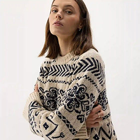 Magda Crew Sand/Navy HOLEBROOK - bild 3