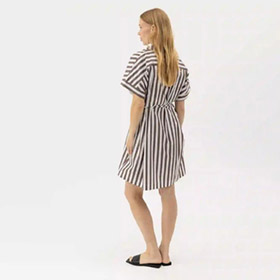 Marie Tunic Dress Brown/White HOLEBROOK - bild 2