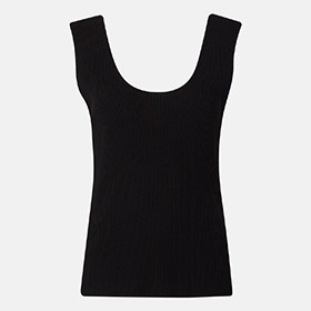 Bea Knitted Singlet Black - bild 3