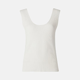 Bea Knitted Singlet Off-White - bild 2