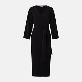 Mira Wrap Dress Black  - bild 4