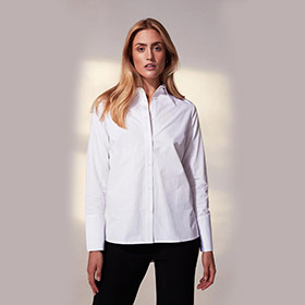 Oprah Cotton Poplin Shirt Off-White - bild 3